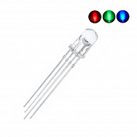 Светодиод 5mm RGB (общий катод (-)