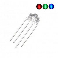 Светодиод 3mm RGB (общий анод (+)